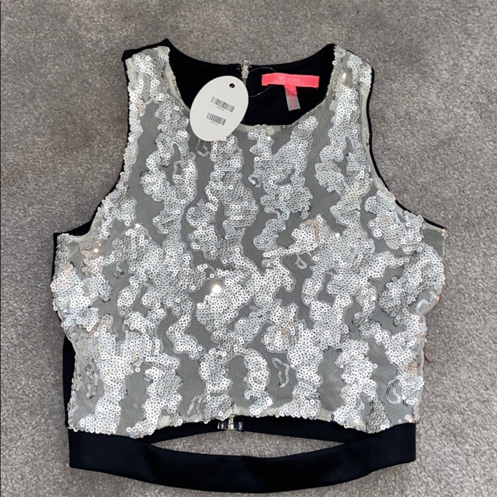 NWT sequins top